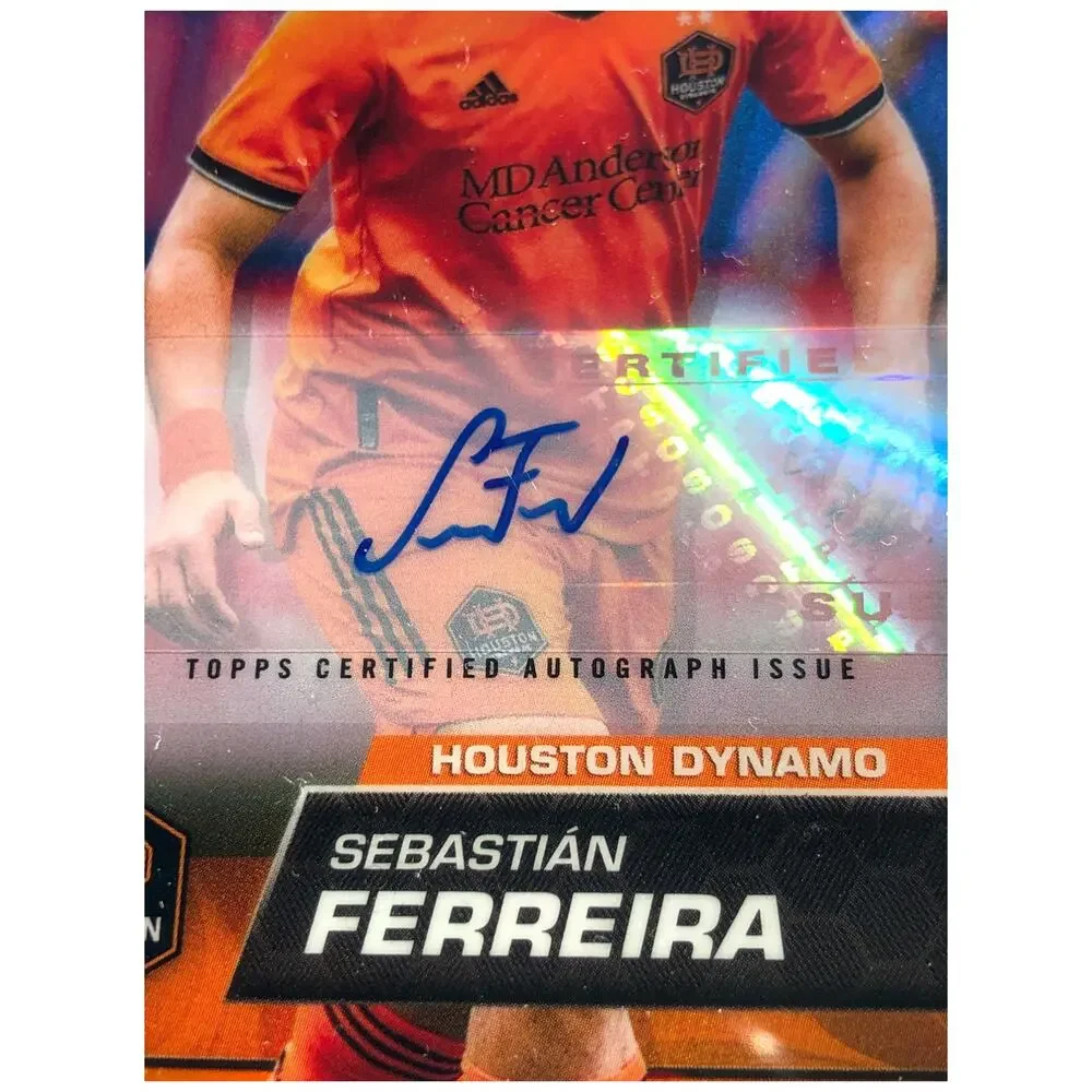 2023 Topps Chrome MLS Autos Orange Refractor #199 Sebastián Ferreira /25 PSA 9